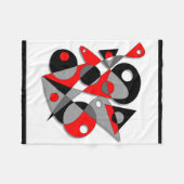 抽象芸術#81 フリースブランケット (正面(横))