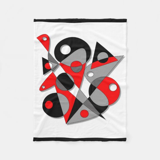 抽象芸術#81 フリースブランケット (正面)