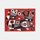 抽象芸術#968 フリースブランケット (正面(横))