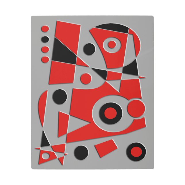 抽象芸術#978 メタルプリント (正面)