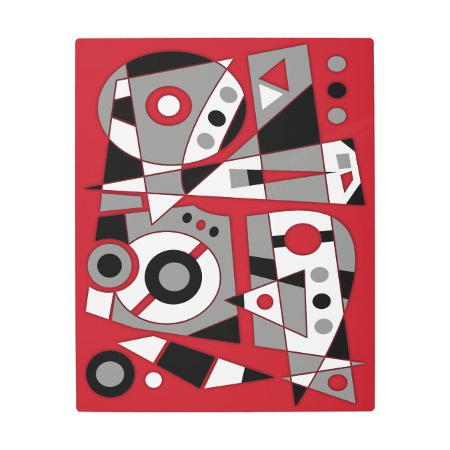 抽象芸術#979 メタルプリント (正面)