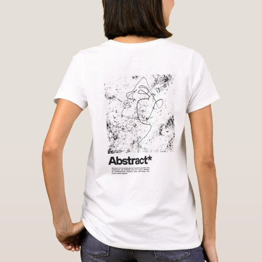 抽象芸術 Tシャツ (裏面)