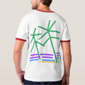 抽象芸術 Tシャツ (裏面)