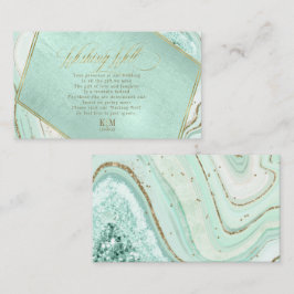 抽象芸術Agate Wishing Well V1ミントID827 エンクロージャーカード