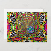 抽象芸術ART -万華鏡のように千変万化するパターンパターン10 ポストカード (正面/裏面)