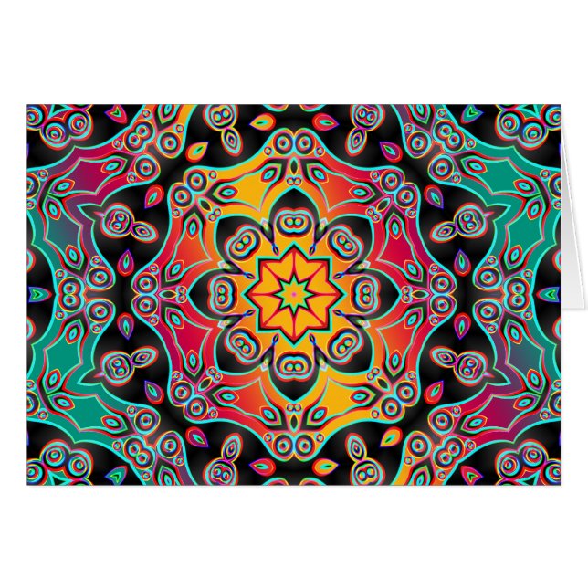 抽象芸術ART -万華鏡のように千変万化するパターン16 (正面横)