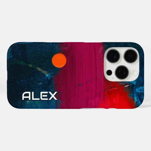 抽象芸術Art iPhoneケース Case-Mate iPhoneケース (裏面 (横))