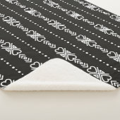 抽象芸術aztecハートテクスチャ シェルパブランケット (3/4)