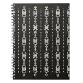 抽象芸術aztecハートテクスチャ ノートブック (正面)