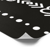 抽象芸術aztecハートテクスチャ ポスター (角)