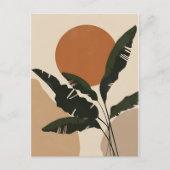 抽象芸術Bohoおよびモダンクリップアート印刷可能 ポストカード (正面)