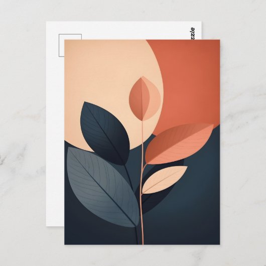 抽象芸術Bohoおよびモダンクリップアート印刷可能 ポストカード (正面/裏面)