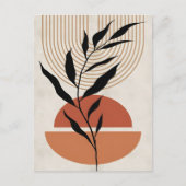 抽象芸術Bohoおよびモダンクリップアート印刷可能 ポストカード (正面)