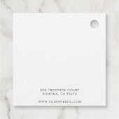 抽象芸術Bohoジュエリーデザイナープロダクト フェイバータグ (裏面)