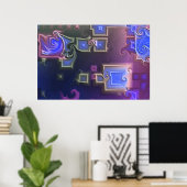 抽象芸術c008 ポスター (ホームオフィス)