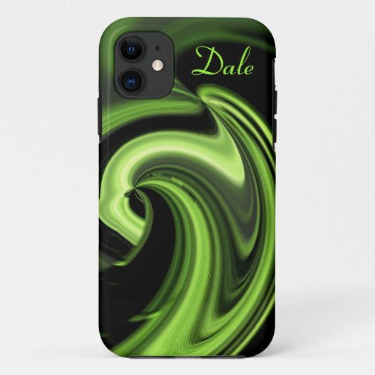 抽象芸術ChartreuseハートiPhone5ケースのパーソナライズ Case-Mate iPhoneケース (裏面)