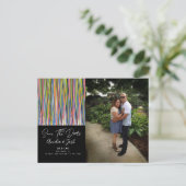 抽象芸術Chindi日付写真はがきを保存 ポストカード (スタンド正面)