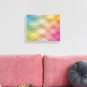 抽象芸術CMYKアートワーク キャンバスプリント (インサイチュ (リビング))