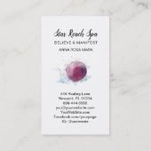 *~*抽象芸術Cosmo Stars Sky Water Color Universe 名刺 (裏面)