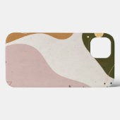 抽象芸術Earthトーン電話ケース – ミニマリストモダン Case-Mate iPhoneケース (裏面 (横))