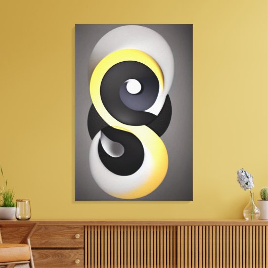 抽象芸術Ensoキャンバス印刷 キャンバスプリント (インサイチュ (リビング))