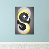 抽象芸術Ensoキャンバス印刷 キャンバスプリント (インサイチュ (ウッドフロア))