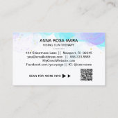 *~*抽象芸術Ethereal QRロゴAP46金ゴールドグリッター 名刺 (裏面)