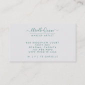 抽象芸術Ethereal Water Colorメイクアップアーティスト 名刺 (裏面)