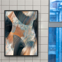 抽象芸術Fluid Dreamscapeフローアート ポスター