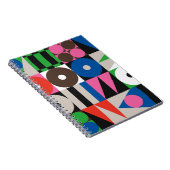 抽象芸術gで作られたネオ・モダニズムのアートワーク・パターン ノートブック (右側)
