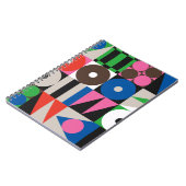 抽象芸術gで作られたネオ・モダニズムのアートワーク・パターン ノートブック (左側)