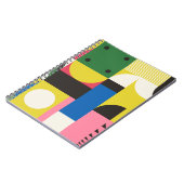 抽象芸術gで作られたネオ・モダニズムのアートワーク・パターン ノートブック (左側)