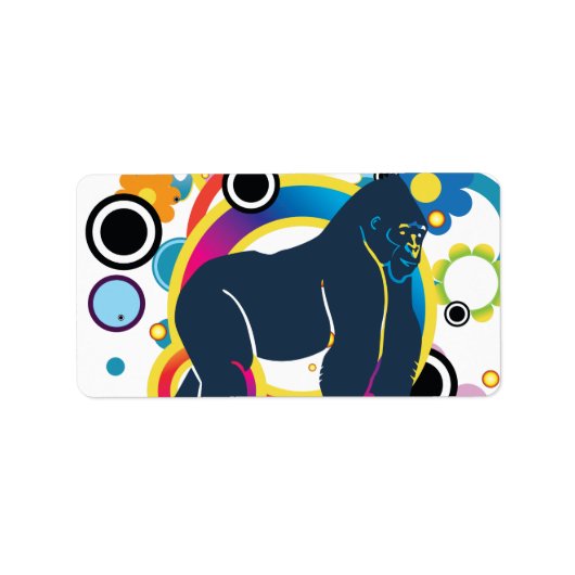 抽象芸術Gorillaラベル ラベル (正面)