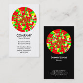 抽象芸術Piホイール02 名刺 (正面/裏面)