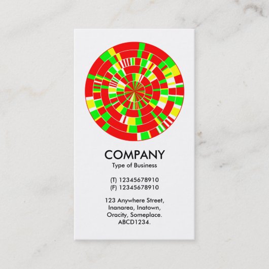 抽象芸術Piホイール02 名刺 (正面)