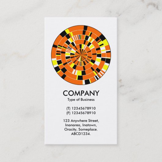 抽象芸術Piホイール04 名刺 (正面)