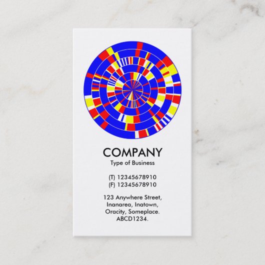 抽象芸術Piホイール08 名刺 (正面)