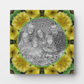 抽象芸術Primrose花あなたの写真を追加 フォトプラーク (正面)