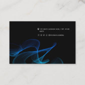 抽象芸術QRコードネットワークソーシャルメディアモダンBu 名刺 (裏面)