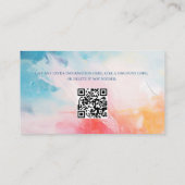 抽象芸術QRコード業務サンキューカード エンクロージャーカード (裏面)