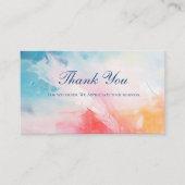 抽象芸術QRコード業務サンキューカード エンクロージャーカード (正面)