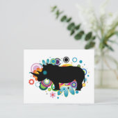 抽象芸術Rhinoはがき ポストカード (スタンド正面)