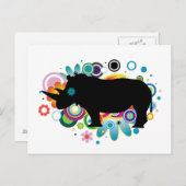 抽象芸術Rhinoはがき ポストカード (正面/裏面)