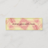 抽象芸術ROSAプロファイルカード スキニー名刺 (裏面)