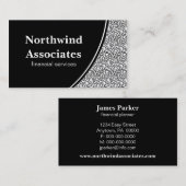 抽象芸術Scribbles名刺、白黒 名刺 (正面/裏面)