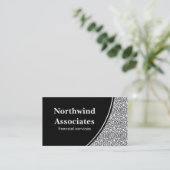 抽象芸術Scribbles名刺、白黒 名刺 (スタンド正面)