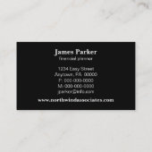 抽象芸術Scribbles名刺、白黒 名刺 (裏面)