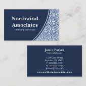 抽象芸術Scribbles名刺、青王室の 名刺 (正面/裏面)