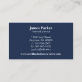 抽象芸術Scribbles名刺、青王室の 名刺 (裏面)