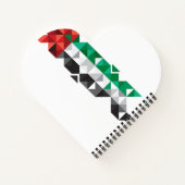 抽象芸術UAE国旗、アラ統一されたブ首長国連邦 ノートブック (裏面)